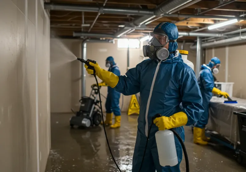 Basement Sanitization and Antimicrobial Treatment process in Pacific City, OR